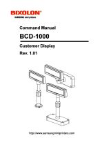 BCD-1000 Customer Display Command Manual user